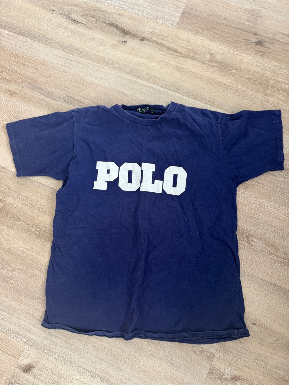 Polo by Ralph Lauren Navy Tee with White POLO Logo